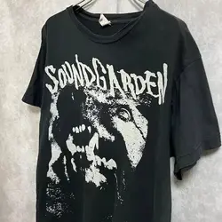 Soundgarden Live On 2011 Band Black Classic Style Unisex T shirt Reprint S-5XL
