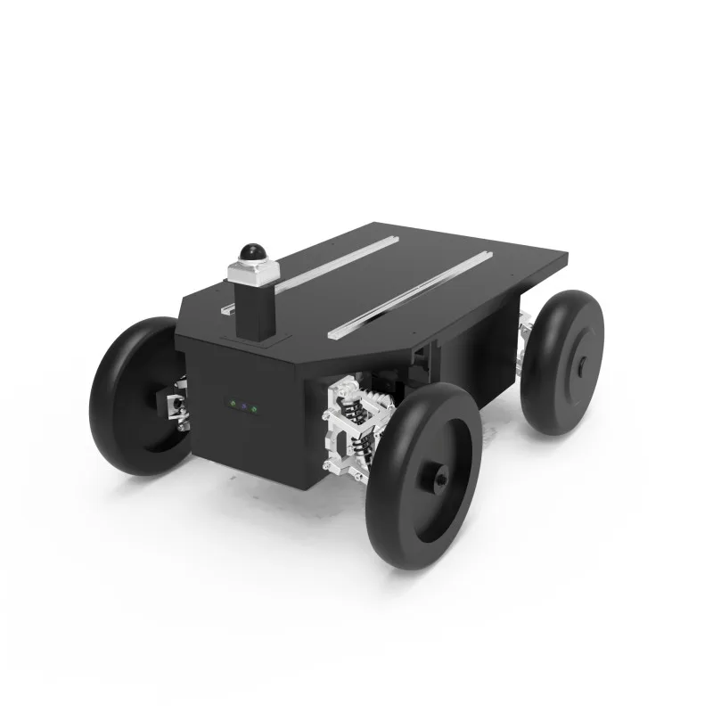 Outdoor Robot Chassis Dual Motor Differential Drive Front Ackermann Steering Obstacle Avoidance 100KG Payload Open SDK