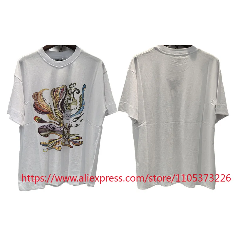 House of Errors Abstract Art Printed Loose Short Sleeved T Shirt American Trendy House of Errors