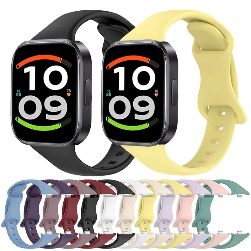 Slim Band For Redmi watch 6 Active/6 Lite/6/5/4 Smart Replacement Silicone Sport Correa Bracelet for Xiaomi Mi Band 8 9 10 Pro