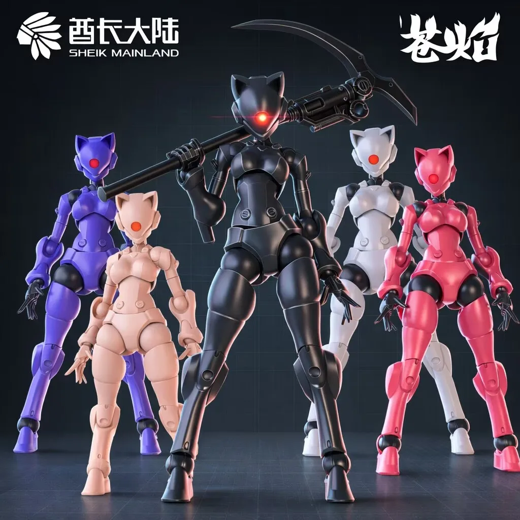 

Swift Heteromorph Female Body 2pcs Per Box 3mina Series 1/18 Assembly Figure Model Plastic Model Kit