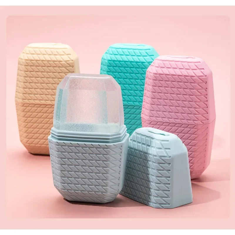 Plateaux à glaçons en Silicone, boule de glace de levage de beauté, masseur de visage, contour pour les poches oculaires, rouleau de glace pour le visage, rétrécit les Pores