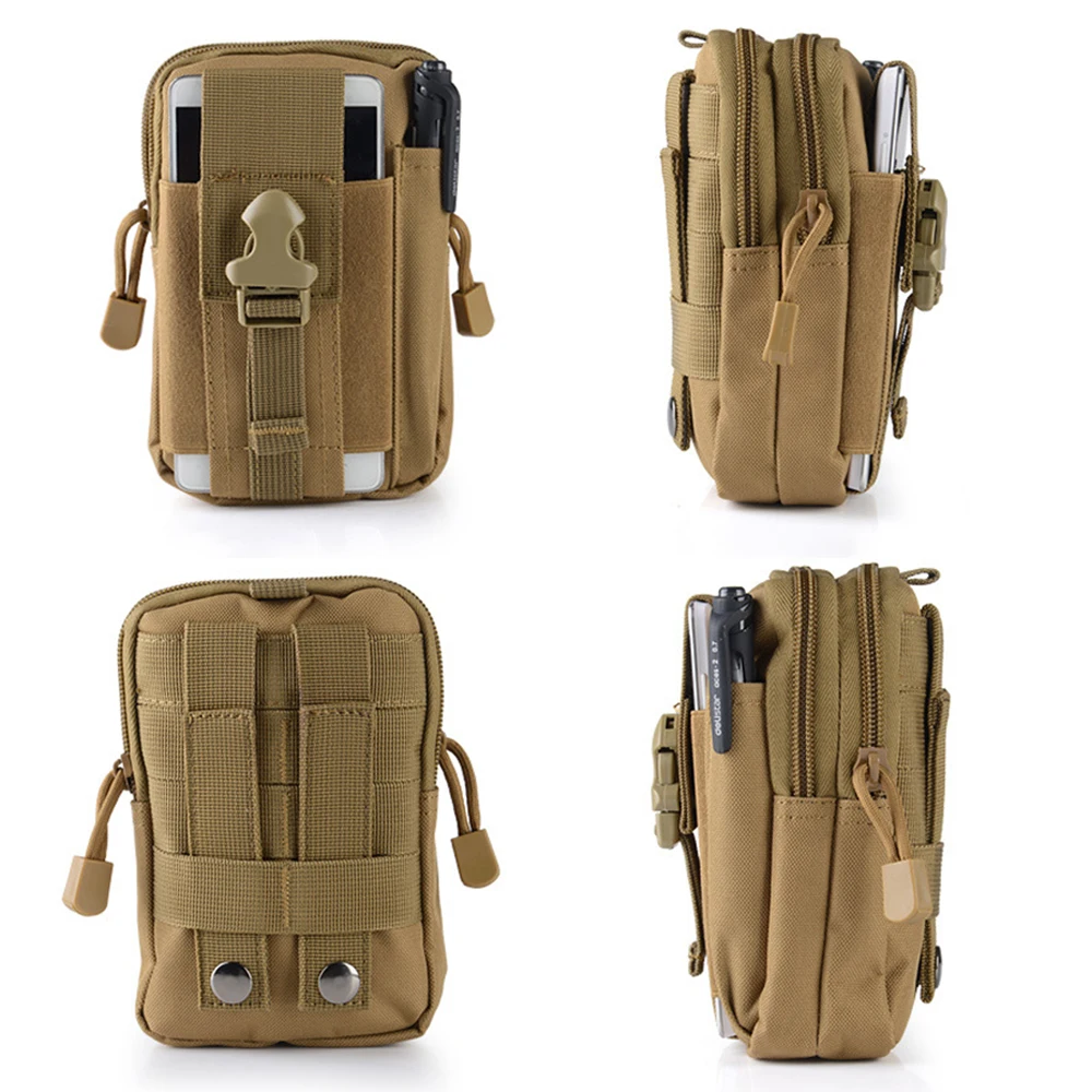Mobile Phone Case Pouch Waist Bag Waterproof Nylon Multifunction Casual Men Waist Pack Male Small Bag