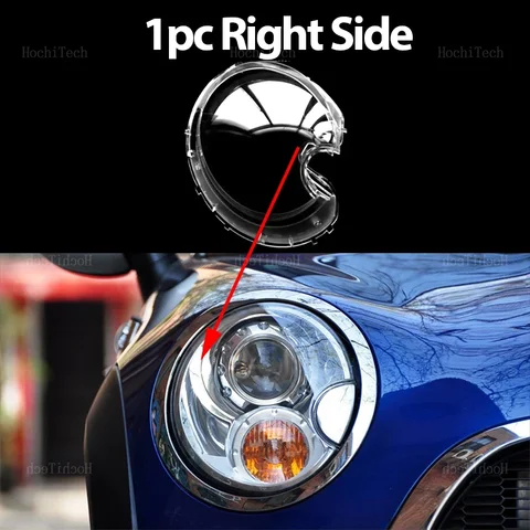 Крышка фары для Mini R56 Cooper 2007-2013, прозрачный корпус, передние фары, корпус объектива, стеклянная крышка лампы