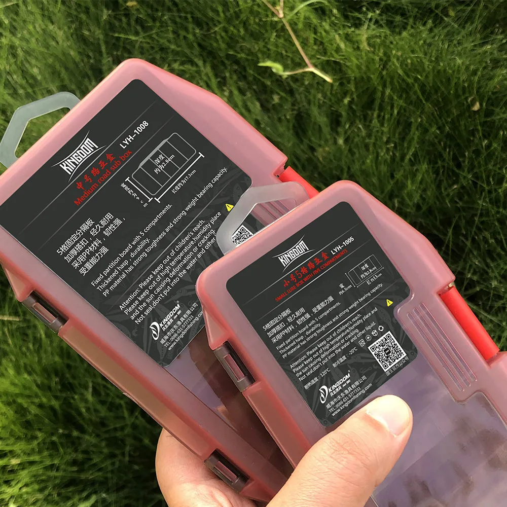 왕국 낚시 태클 상자 물고기 미끼 후크 미끼 구획 보관 케이스 상자 Pesca 낚시 액세서리에 대한 낚시 태클 상자