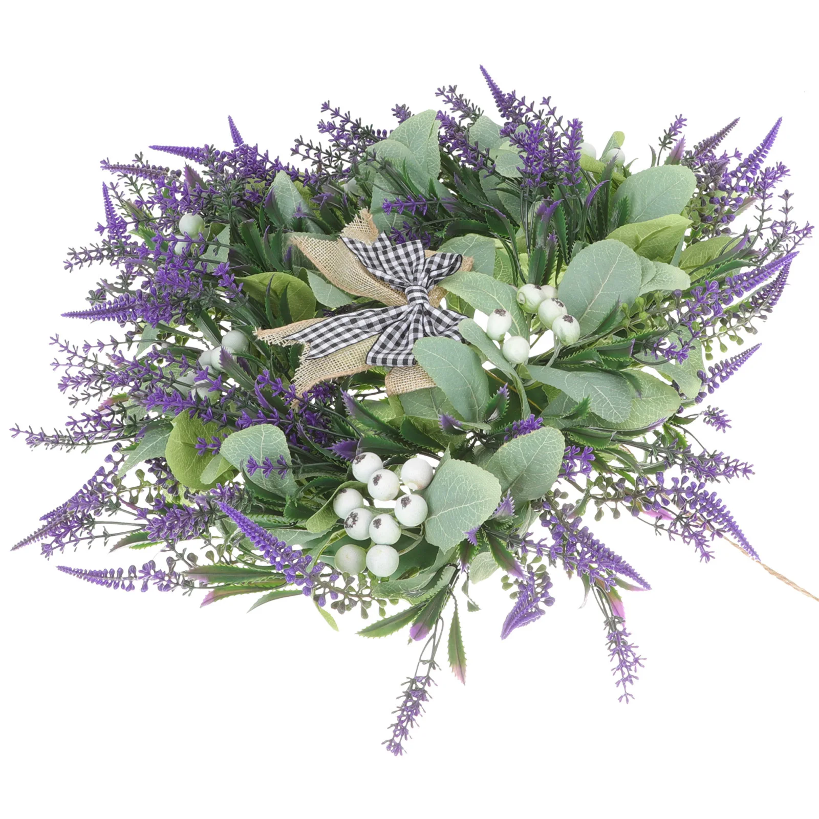 

Artificial Floral Wreath Heart Design Elegant Hanging Decor for Door Window Bedroom Festival Scene Layout Spring Decoration