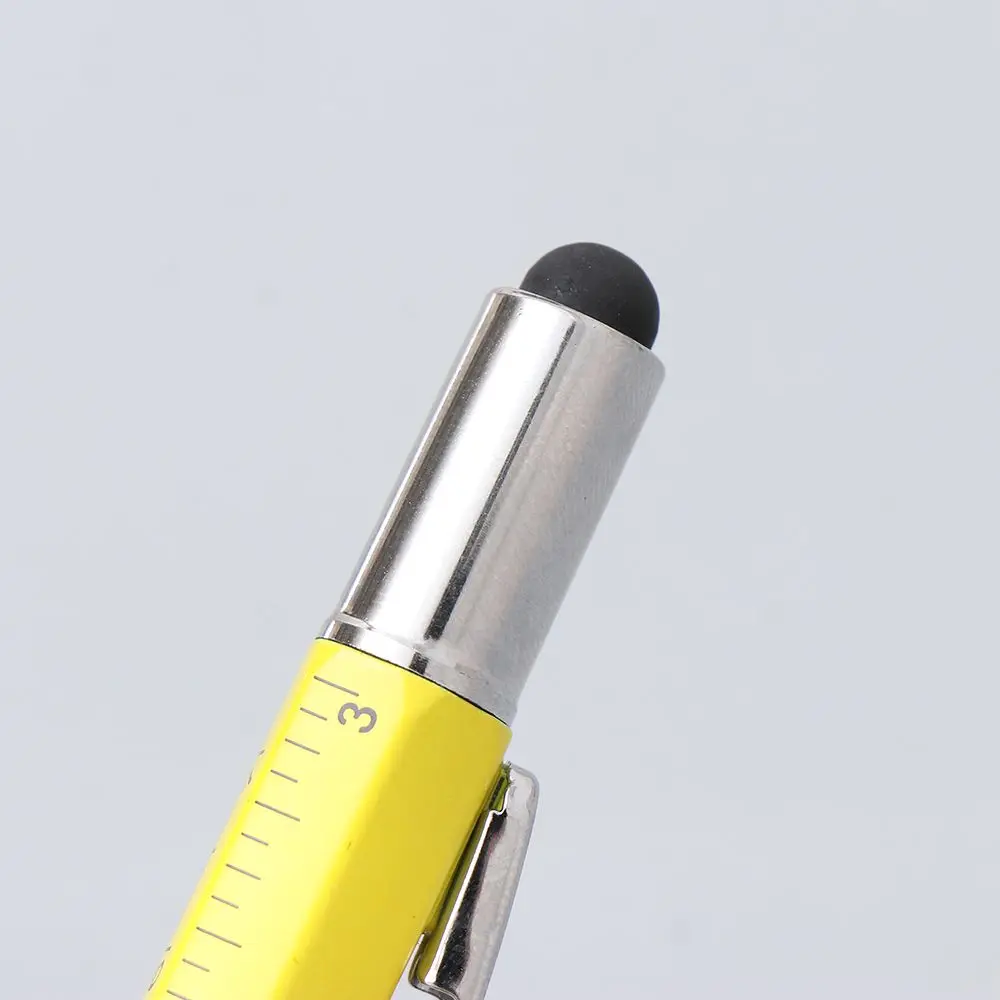 لوازم الكتابة مفك براغي مستوى الروح قلم حبر جاف قلم سعوي متعدد الوظائف أدوات مسطرة القلم