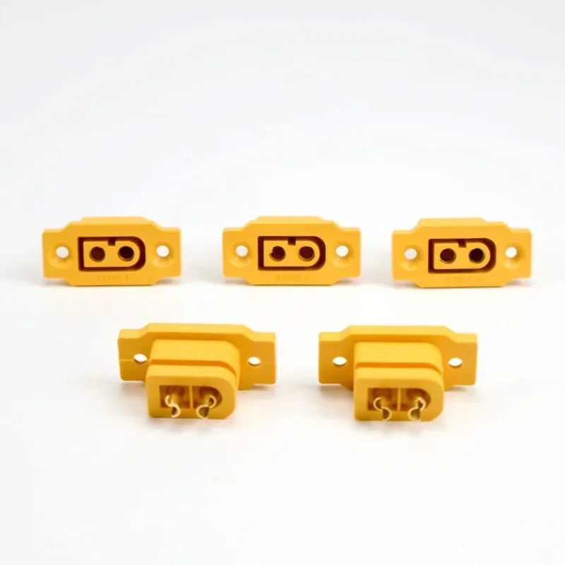 5 pcs Large Current Gold/Brass Ni Plated Connector Power Battery Connecting Adapter for RC Model  XT60E-F Female Plug