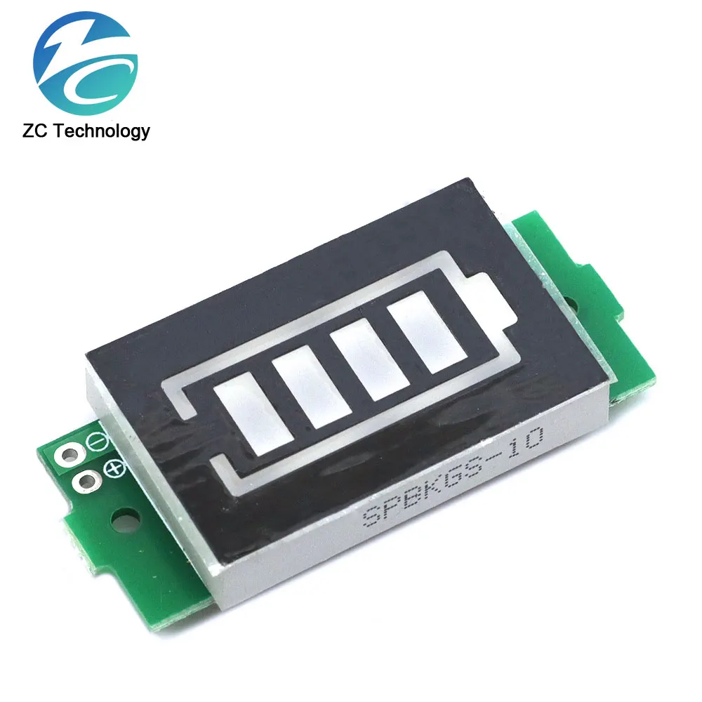 1S - 4S-8S Module indicateur de capacité de batterie au Lithium unique 3.7V 4.2V affichage bleu testeur de puissance de batterie de véhicule électrique Li-ion