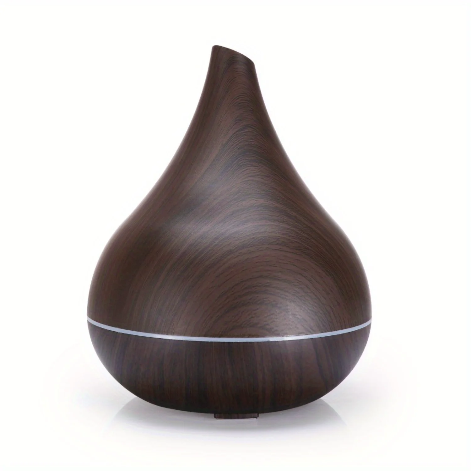 Large slanted mouth humidifier 400ml aromatherapy machine Lily aromatherapy machine Household wood grain humidifier