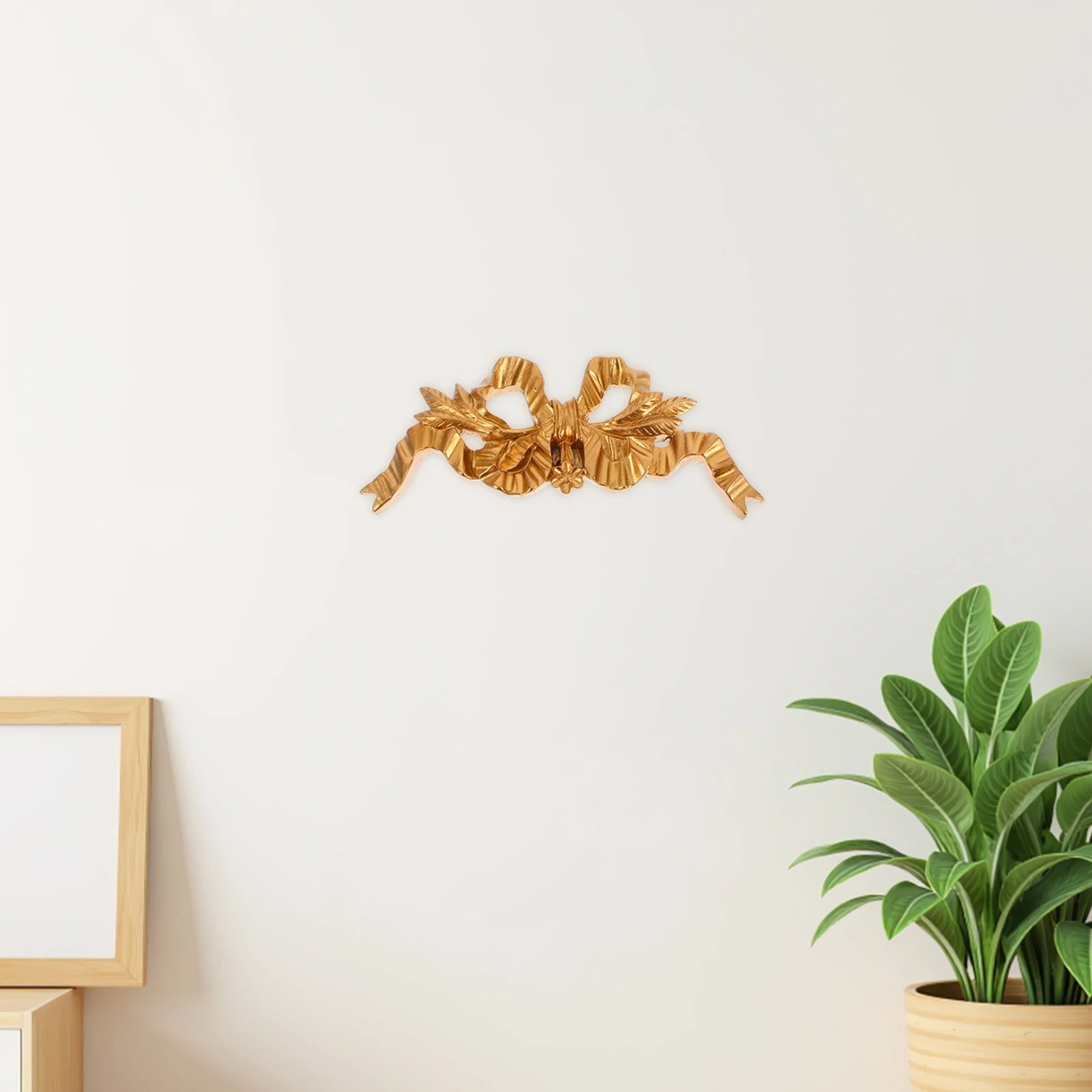 

European Vintage Resin Bowknot Wall Decor Bow Wall Hanging Ornament Living Room Bedroom Decorative Photo Frame Christmas Home