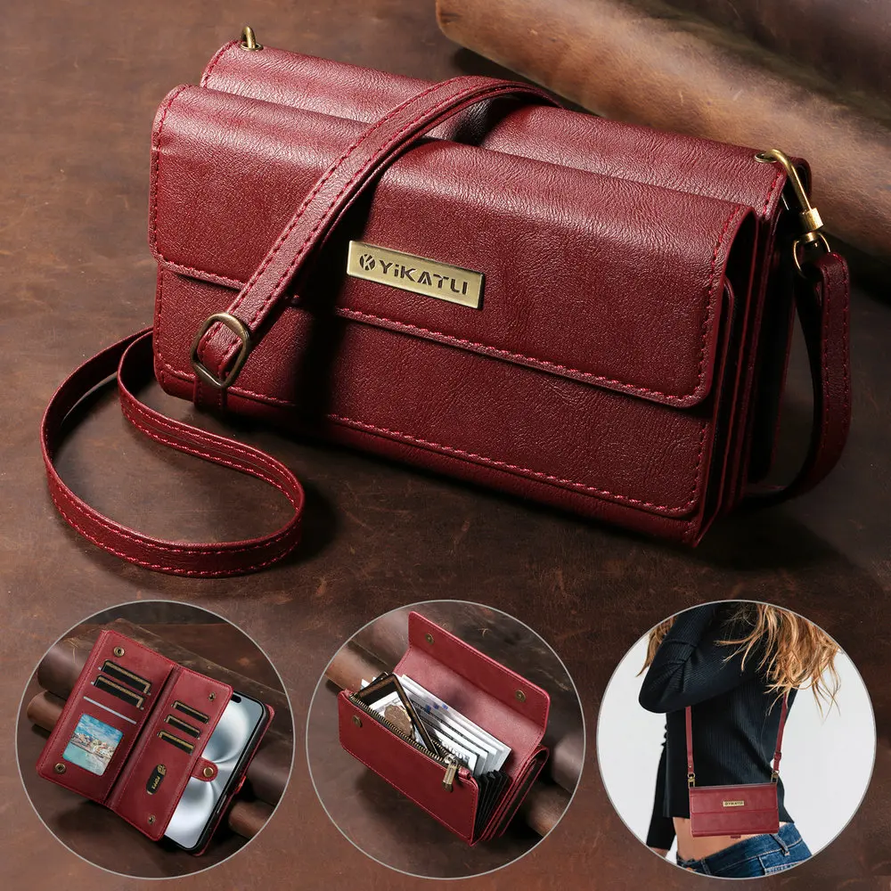 

S25 Edge 5G 2025 RFID 9-карточный кожаный чехол на молнии для Samsung Galaxy S25 Ultra Wallet Funda для Galaxy S15 Plus S 25 FE Cover