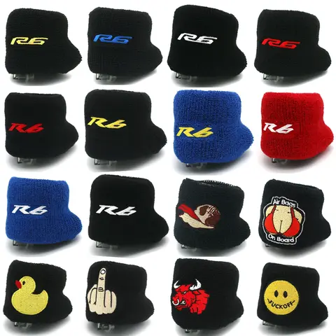 오토바이 전방 유체 오일 브레이크 저수지 양말 커버 Yamaha YZF-R6 2000-2023 YZF R6 YZF600 2006 2007 2008 2009 모든 연도