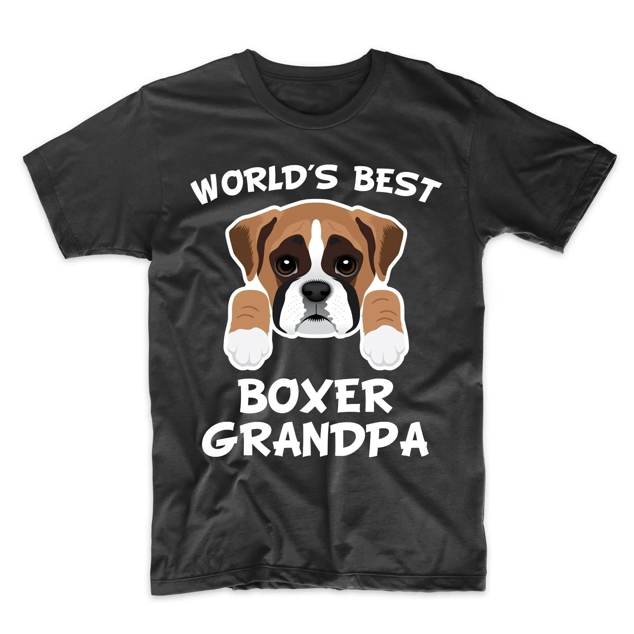 Boxer Grandpa T Shirt World'S Best Dog Granddog