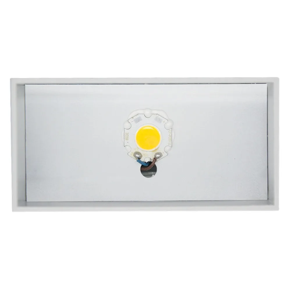 7W LED Wall Lights AC 85-265V Up Down Lighting Wall Mounted Lamp Aluminum Body White Shell Wall Light Hallway Decor