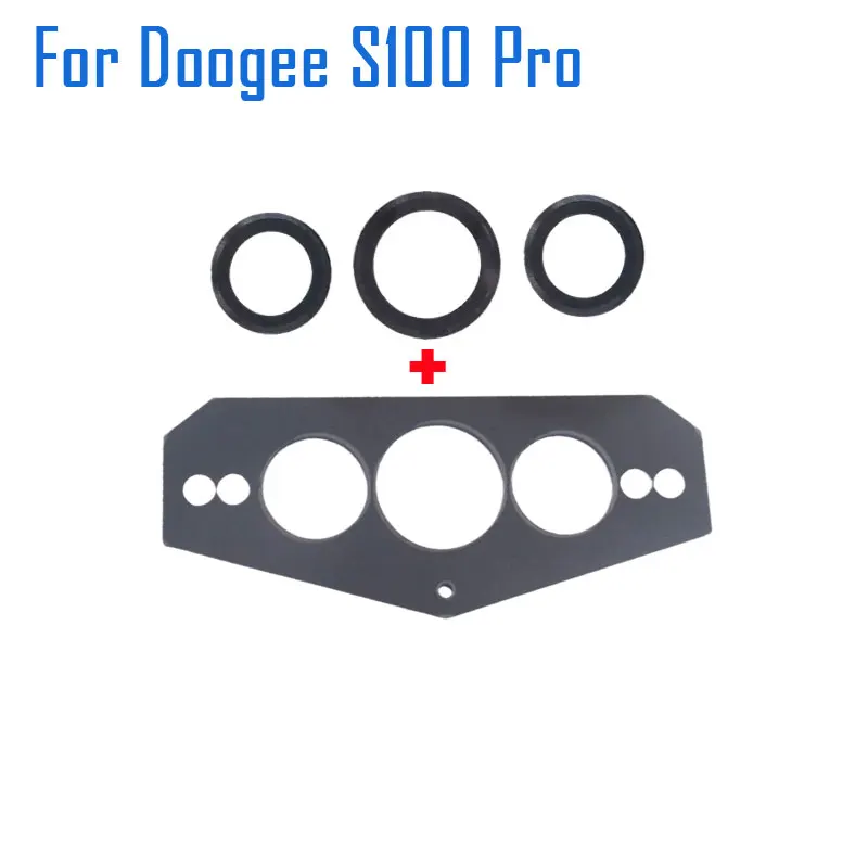 New Original DOOGEE S100 Pro Rear Main Camera Lens Back Camera Lens Cover Flash Lens Parts For DOOGEE S100 Pro Smart Phone