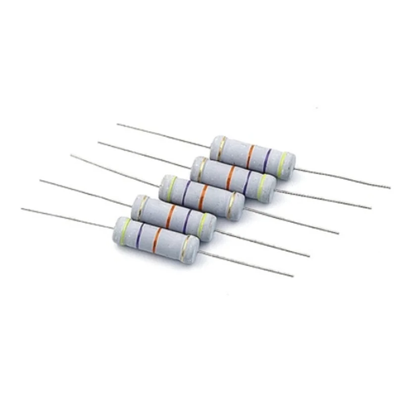 Imagem -05 - Resistor de Filme Carbono 1r1m 2.2r 10r 22r 47r 51r 100r 150r 470r 1k 4.7k 10k 47k 2.2 10 22 47 51 68 100 150 470ohm 10 Peças 5w