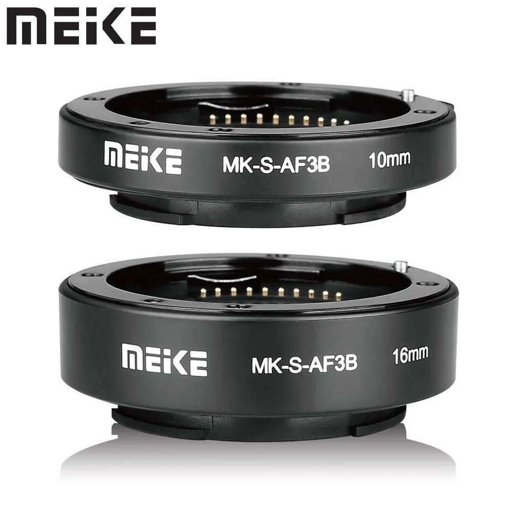 Meike AF Auto Focus Macro Extension Tube Ring 10mm 16mm for Sony E Mount Mirrorless Camera A9 A7RIII A7RII A7III A7II A7R A7