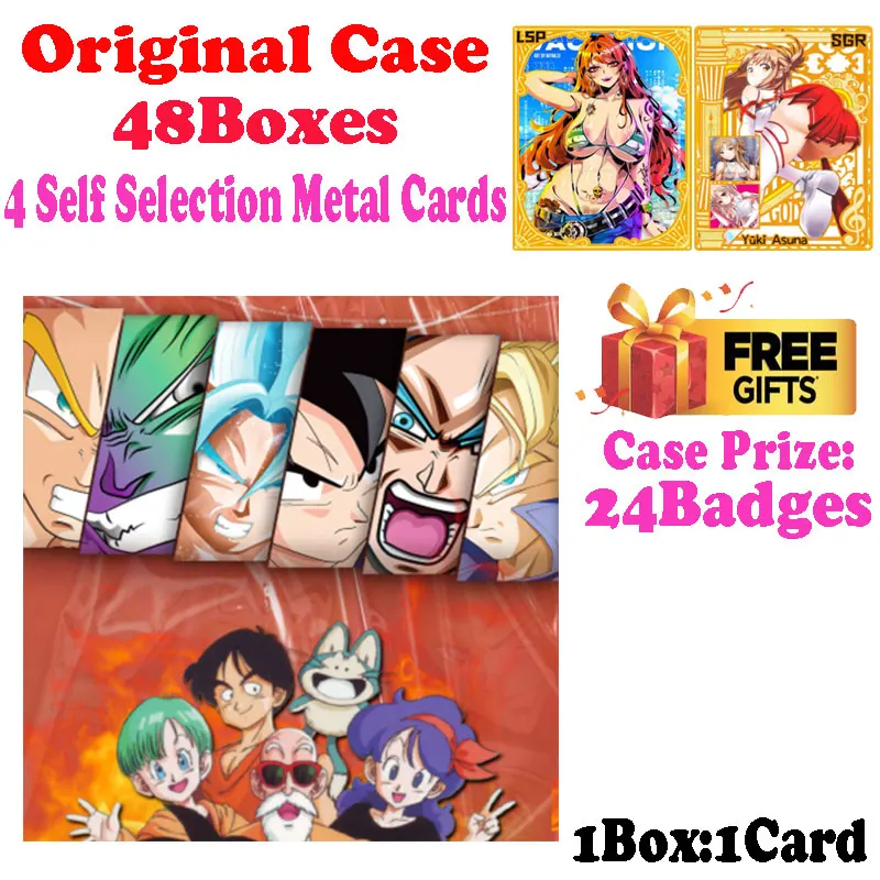 

Special Offer A5 Size Wholesale Dragon Ball Collection Card Goku Bulma Booster Box ACG CCG TCG High Quality Hit Hobbies Gift