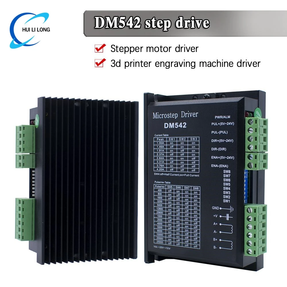 

DM542 Nema23 Hybrid Stepper Motor Driver Controller Board Stepping Engine Drive Module for CNC Engraving