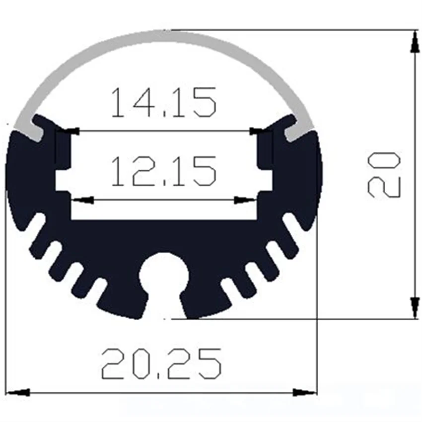 Imagem -03 - Pvc Perfil Redondo para Led Strip Light Perfil de Alumínio Corner Stair m Long