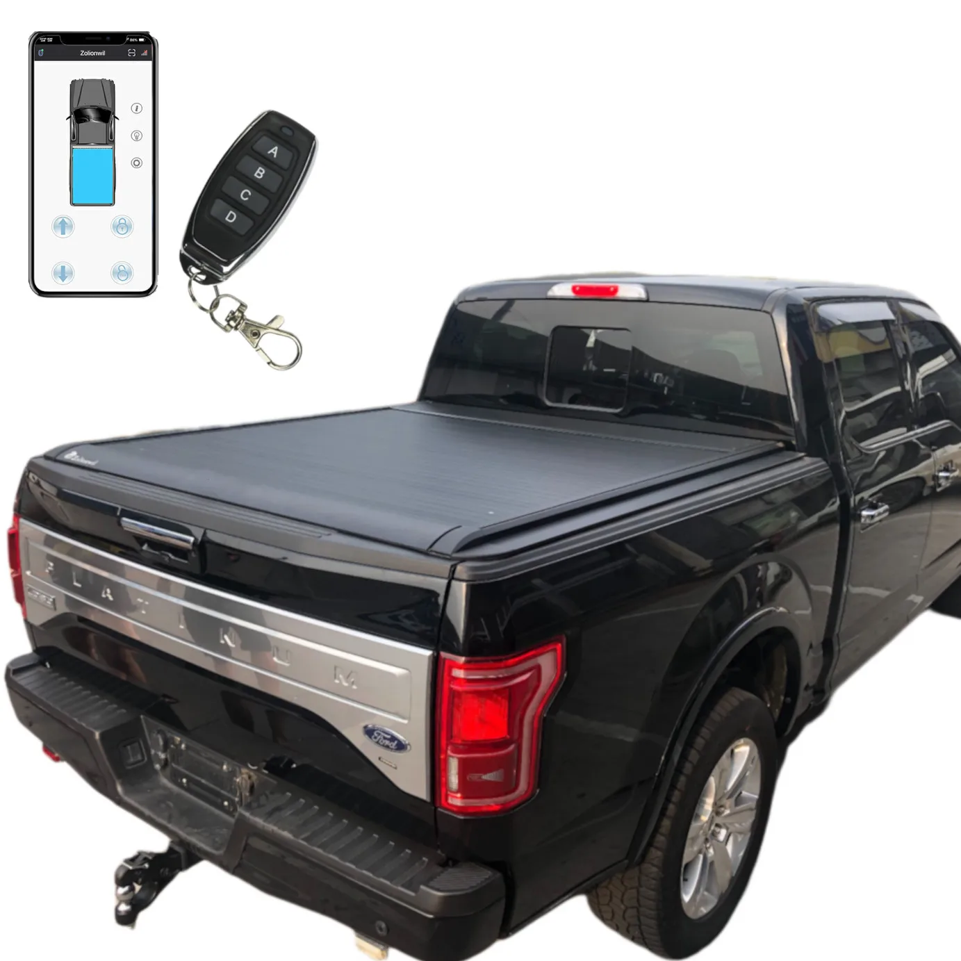

Car Refit Accessories Pickup Truck Special Trunk Cover Aluminum Alloy Electric Rolling Curtain Top Cover for Ranger T5