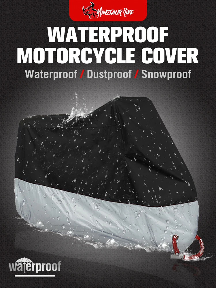 Neue Motorrad Abdeckung Funda Moto Regen Abdeckung Wasserdicht Staubdicht UV Schutzhülle Mantel Indoor Outdoor Motorrad Roller Abdeckung – Detail 15