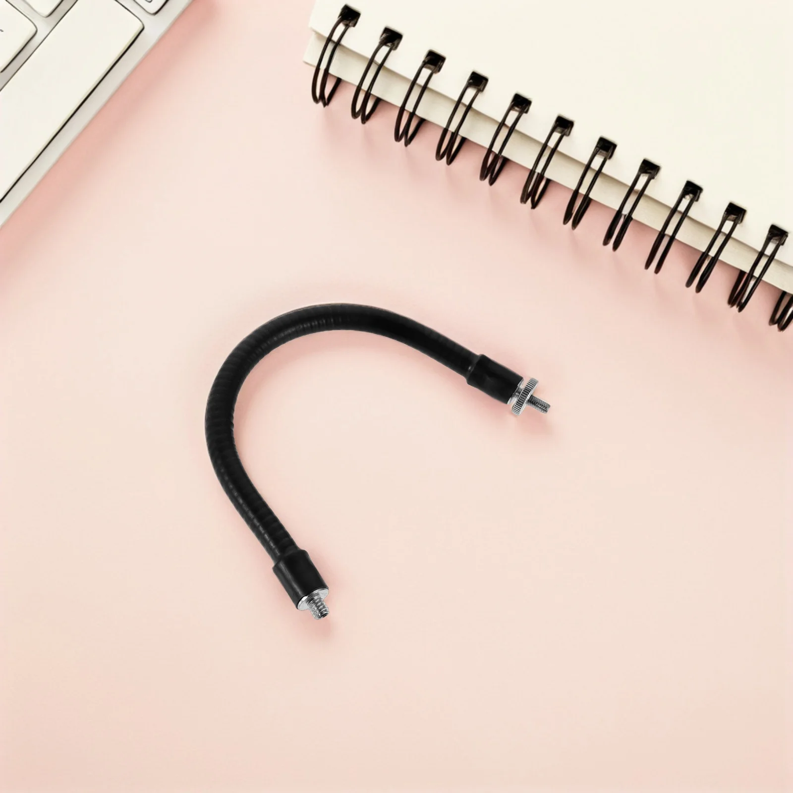 

Microphone Stand Mount Metal Gooseneck Extension Rod M5 To 1/4 Inch Thread Adjustable Desk Mic Holder For Live Streaming Studio