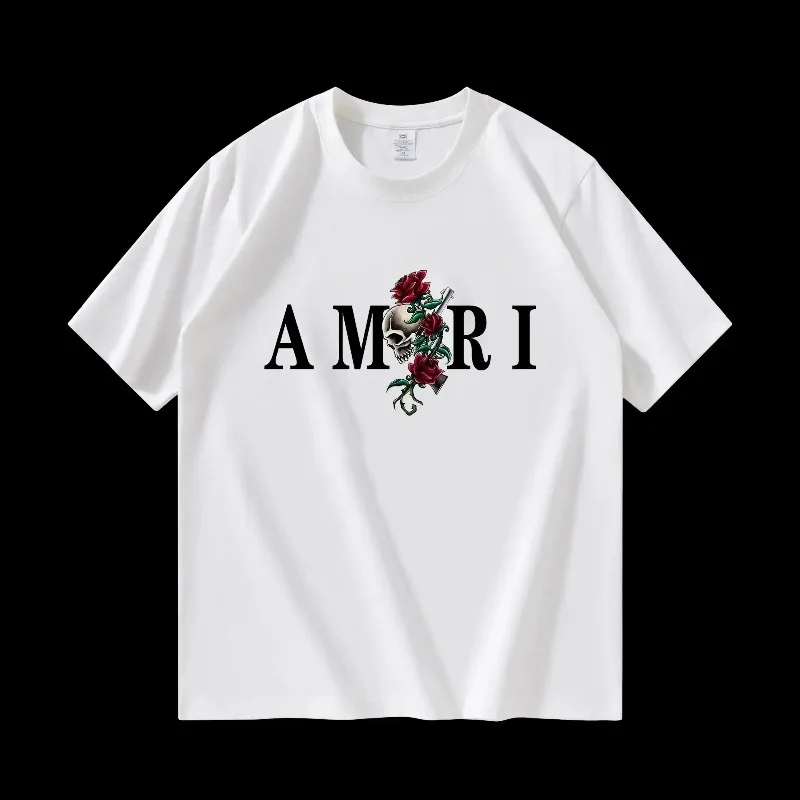 الرجال الساخن موضة القطن لينة الجرافيك الأعلى للذكور مصمم فاخر ريترو المتضخم ملابس للرجال صيف 2025 جديد تي شيرت #2