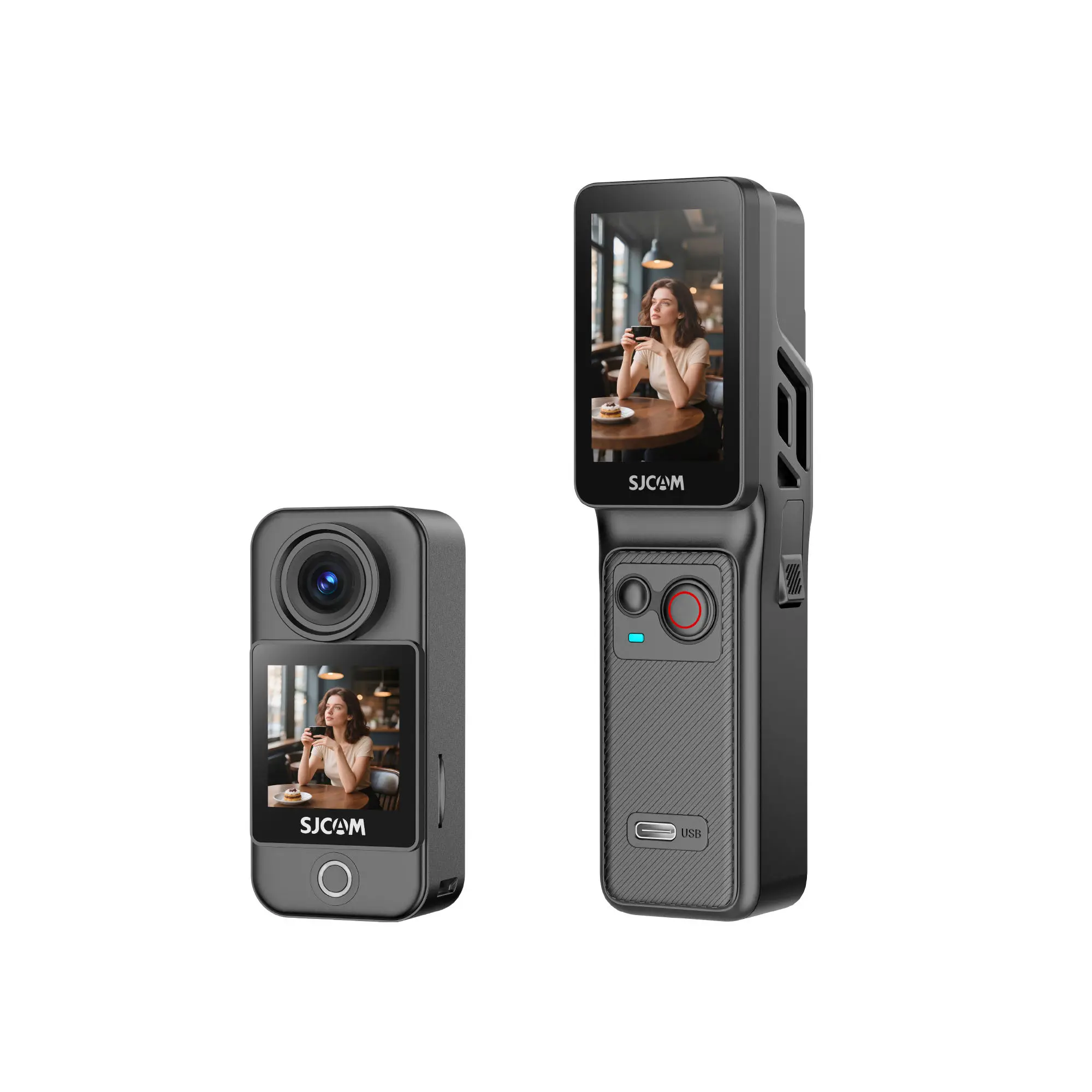 SJCAM C400 Pocket 4K HD Video Action Camera 2025 New Arrival High Quality Handheld Camera With Detachable Rotating Screen Design