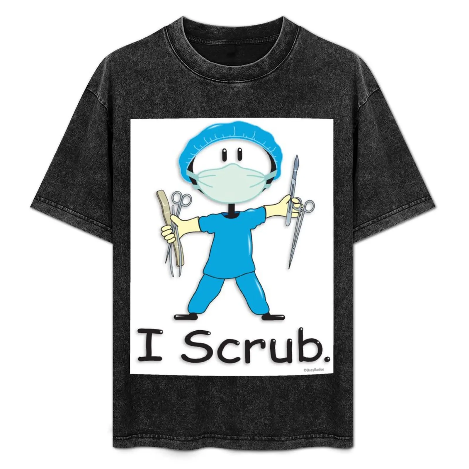 I Scrub Surgical Technologist Stick Figure T-Shirt sports fans anime heavyweight t shirts for men