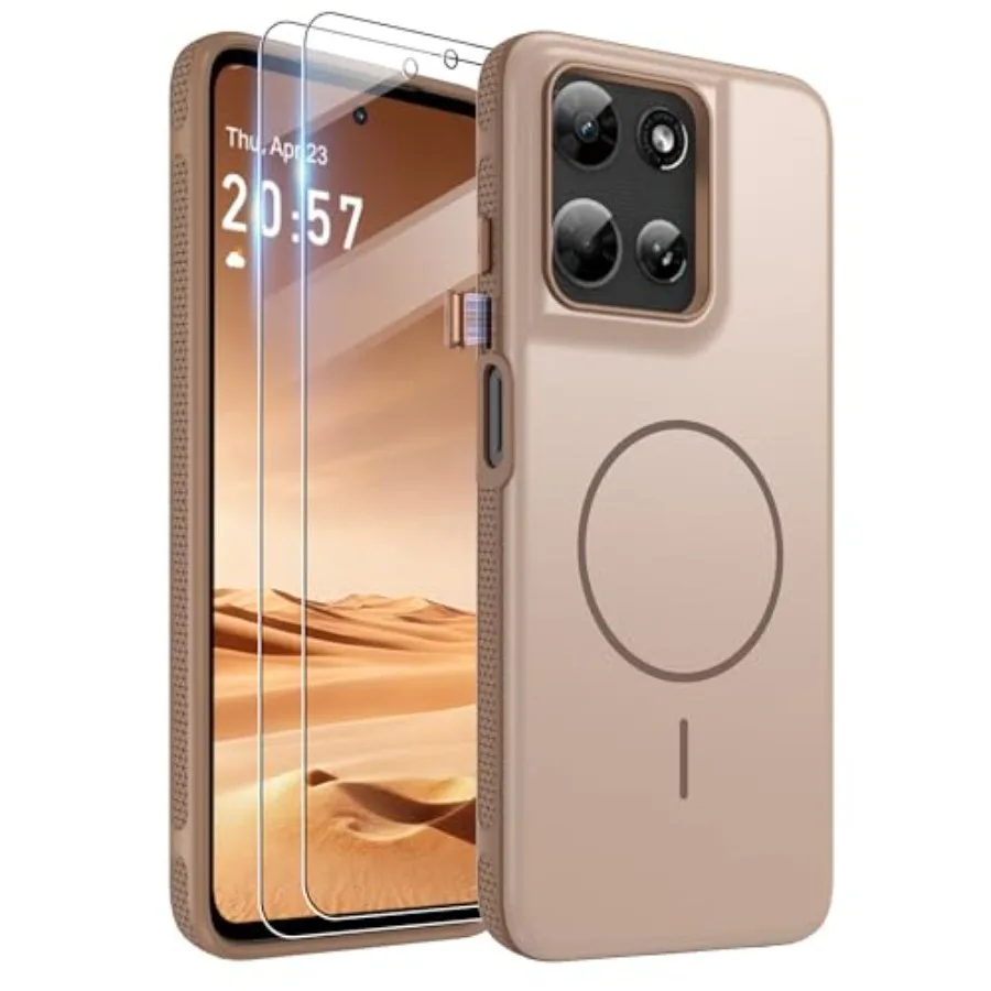 

for Moto G-5G 2025/2026 and G Play 2026 Case [Compatible with MagSafe] with 2PCS HD Screen Protector, Military-Grade Drop Prote