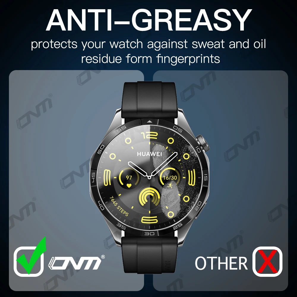 Proteggi schermo 2.5D per Huawei Watch GT4 46mm Accessori Vetro temperato antigraffio Huawei Watch GT 4 41mm Pellicola protettiva