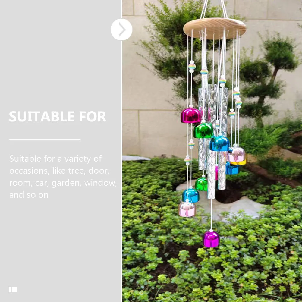 

Colorful Wind Chime Premium Material Lightweight Durable Home Garden Decor Gift Friends Families Colorful Wind Chime