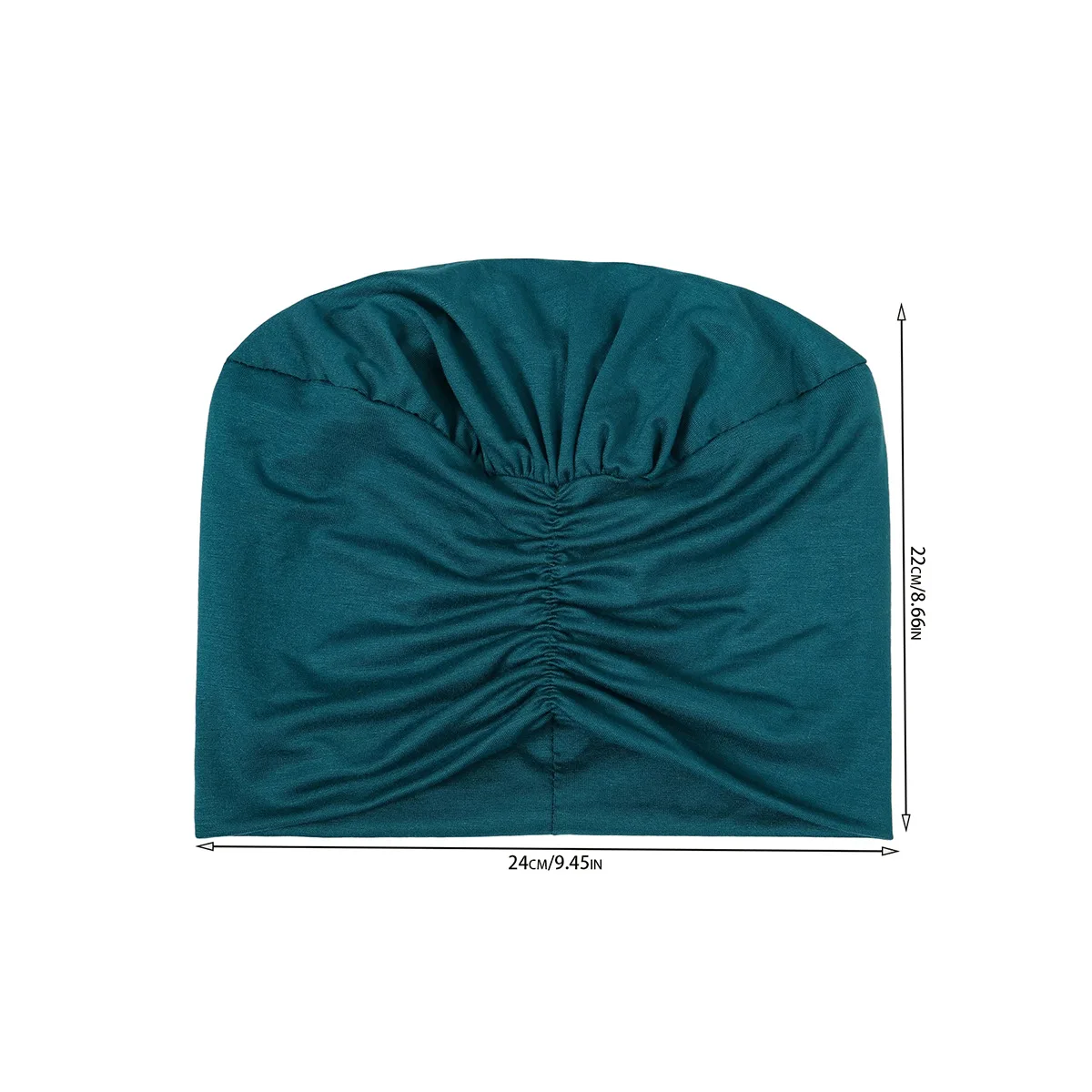 

6PCS/Set Muslim Hijab Women Pleated Indian Turban Elastic Chemo Cap Beanie Bonnet Hair Loss Headscarf Head Wrap Hat Headband