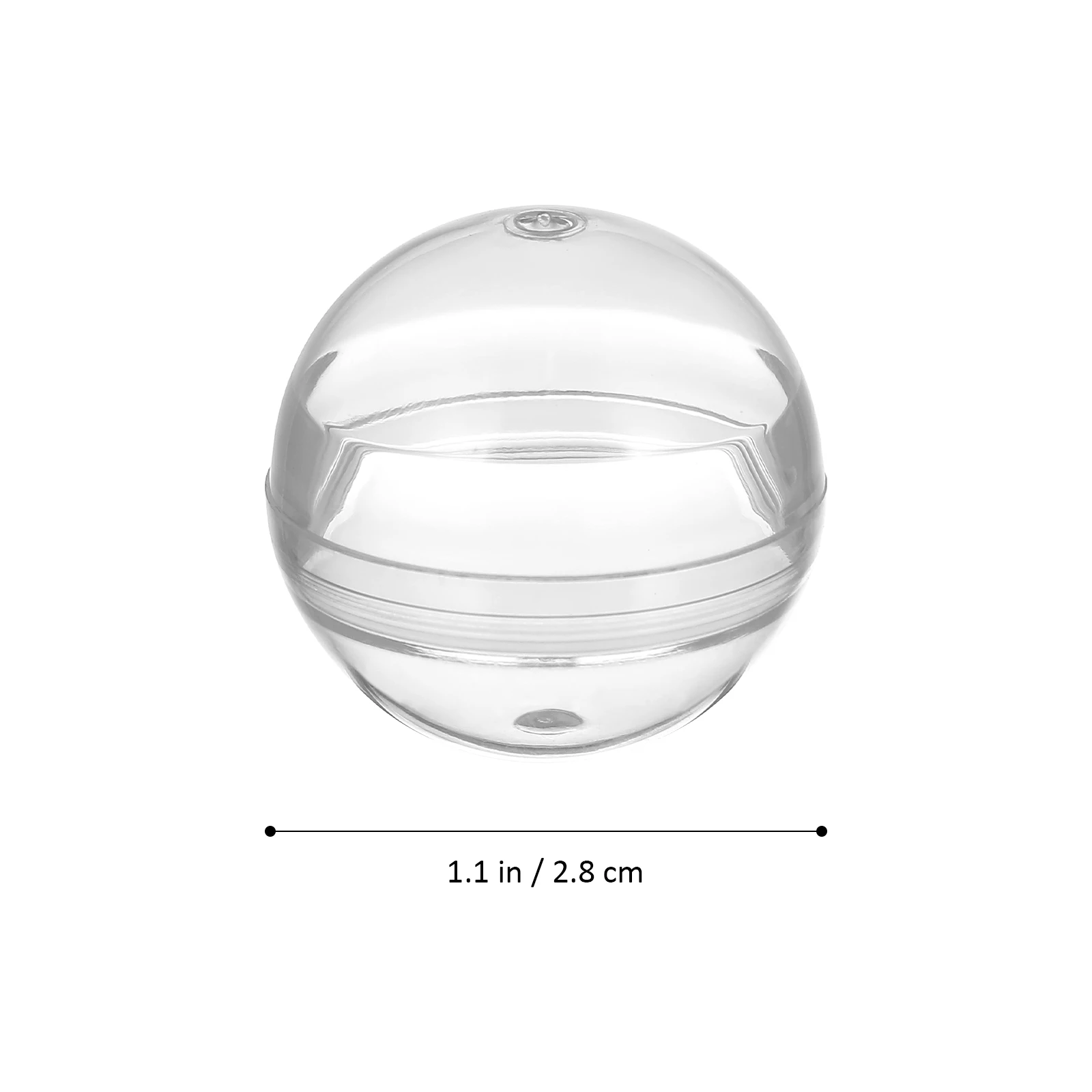 Cápsulas de plástico transparente Gumball Machine, Bolas Desktop Claw Toy, Baby Vending Machines, Ornamentos infantis, 100 Pcs