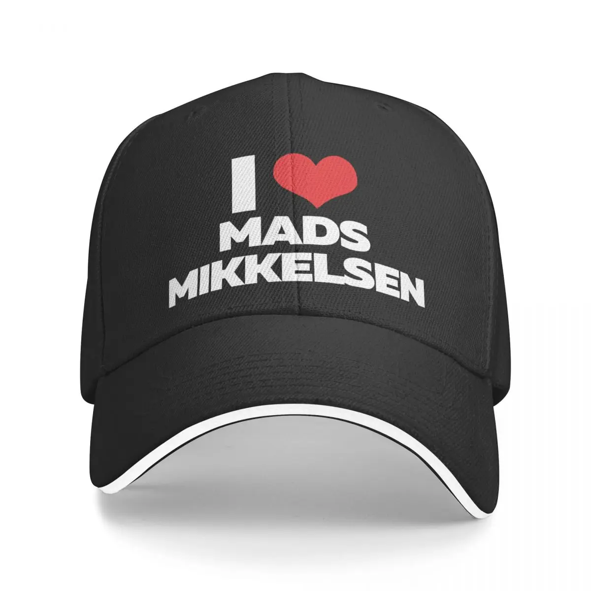 I Love Mads Mikkelsen Cap Men Golf Hat Cap For Men Baseball Cap Man Man Hat Baseball Cap