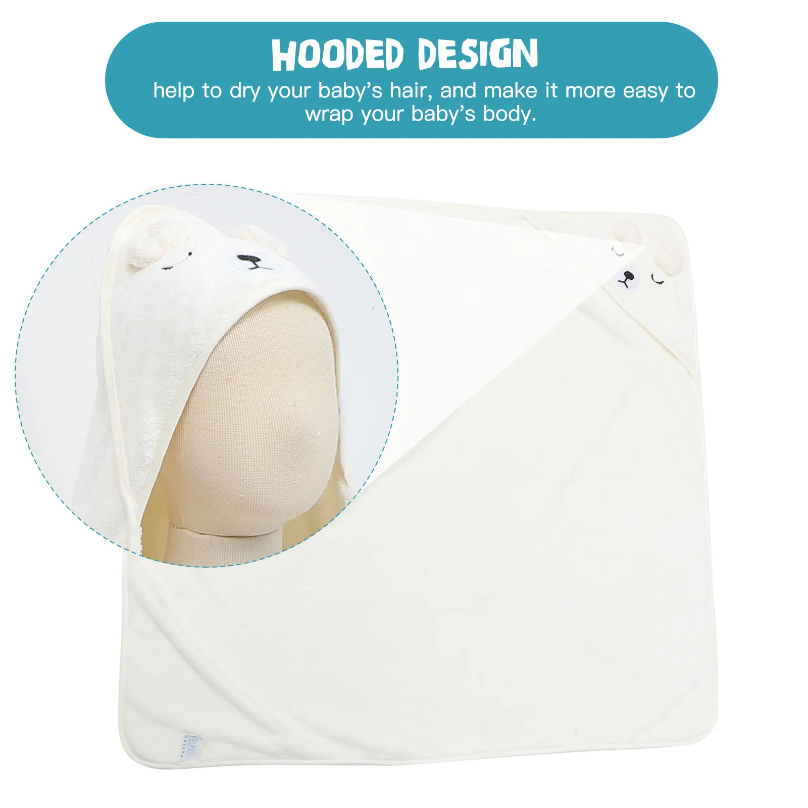 1 قطعة منشفة حمام ماصة من الصوف المرجاني بطانية منشفة حمام على طراز الرسوم المتحركة #1