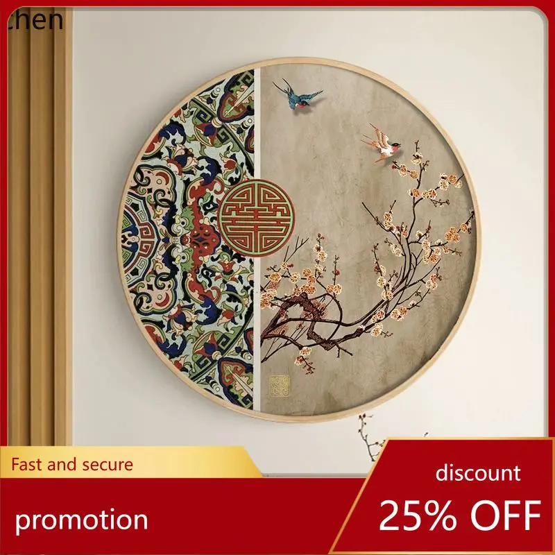 

YFY chinese round entrance decorative painting - chinese style living room, aisle background wall mural - restaurant