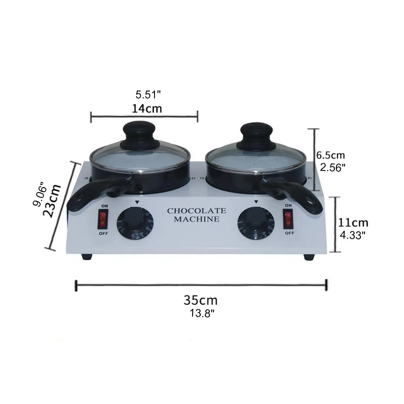 Electric Chocolate Melting Pot Solid Us Adapter Chocolate Melting Machine for Home