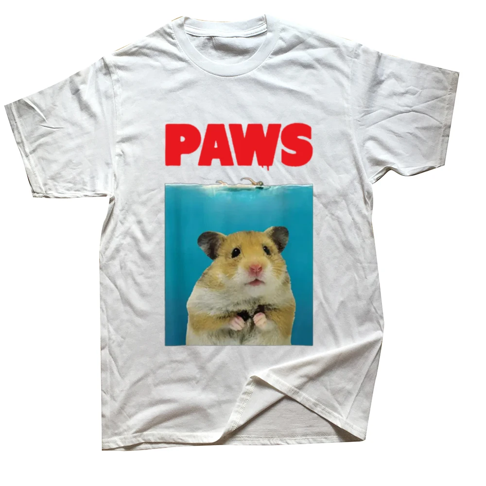 Paws Hamster Funny Hammy Lover T Shirts Summer Style Graphic Cotton Streetwear Short Sleeve Birthday Gifts T-shirt Mens Clothing