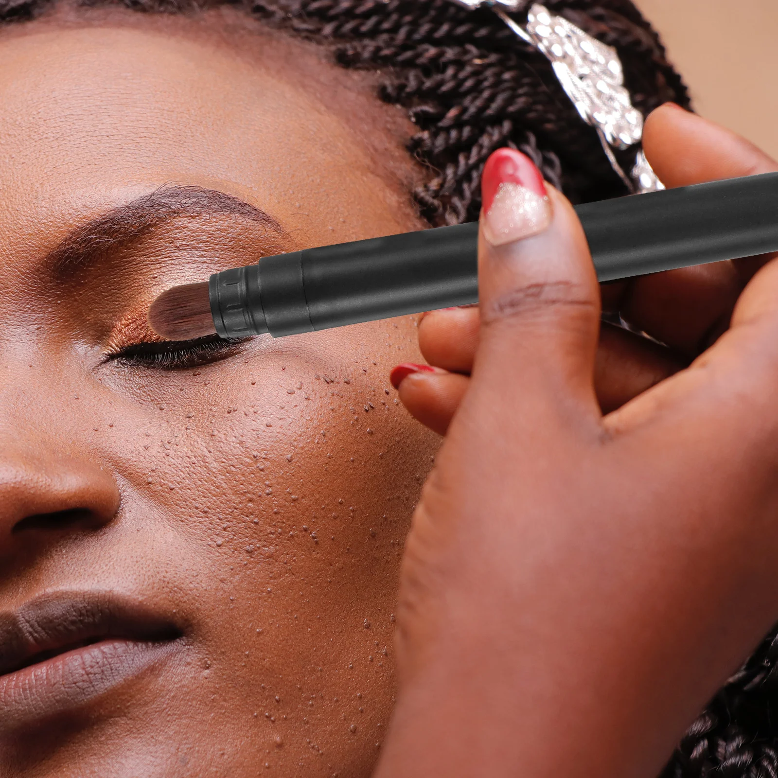 

Dual Ended Shadow Stick Pens Eyeshadow Brush for Women 01 Color Reusable Eye Shadow Pens Portable Makeup Tools