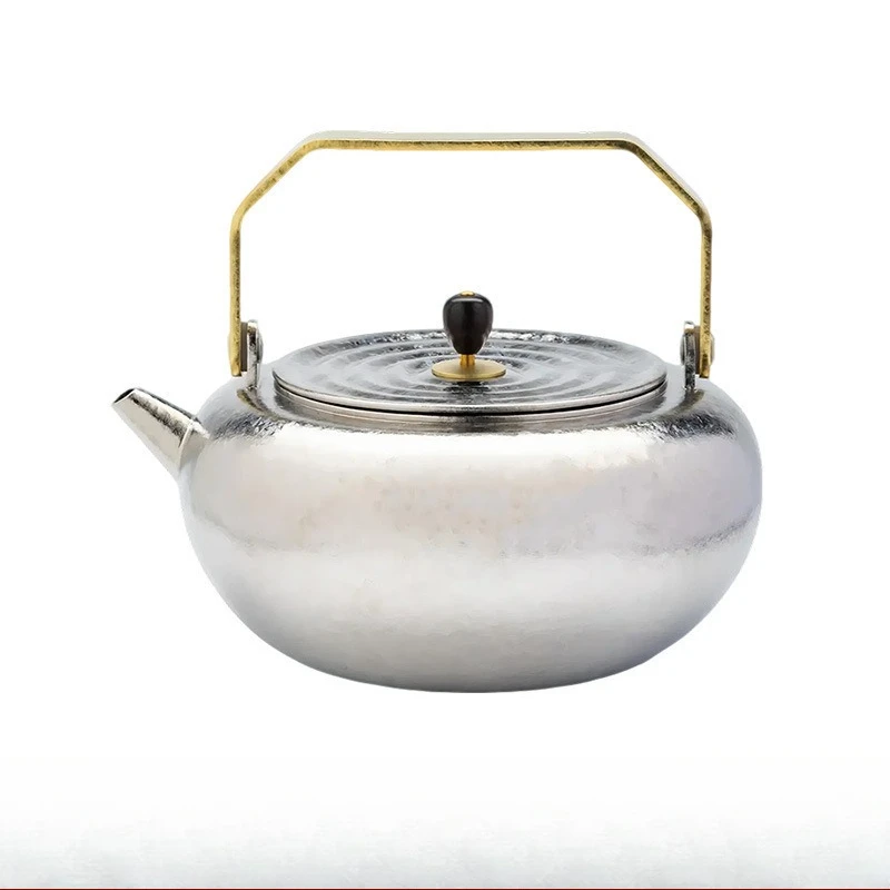 Kettle Outdoor Camping Camping Teapot Outdoor Cooking Kettle Titanium Kettle Retro Cooking Teapot