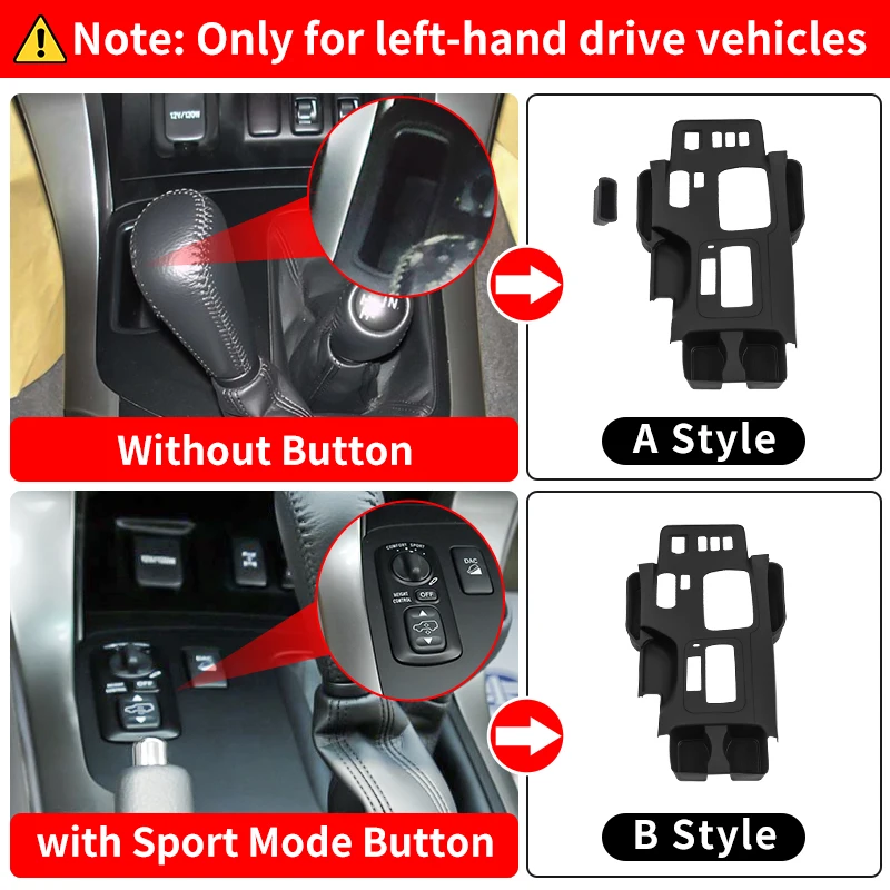 For Toyota Land cruiser Prado LC120 120 fj120 2003 2009 Center Console Cover Soft Silicone Scratch-Proof Interior Accessories image 3