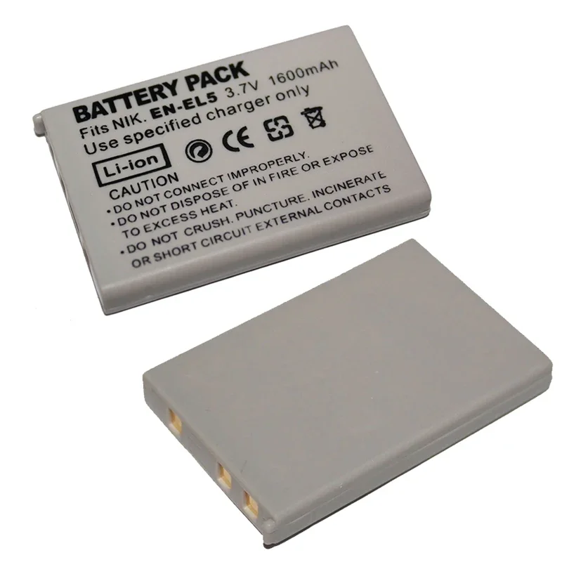 1szt 3.7v 1600mAh EN-EL5 Bateria do aparatu Nikon Coolpix P4 P80 P90 P100 P500 P510 P520 P530 P5000 P6000 P5100 5200