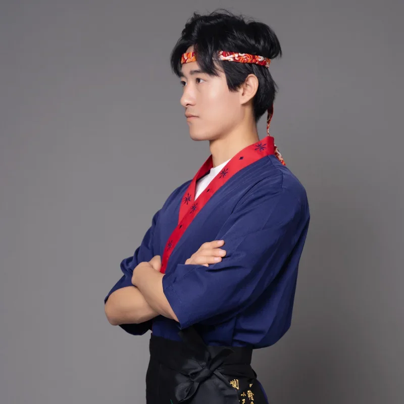 Uniformes de Chef de Style japonais, Kimono Teppanyaki Sushi Cuisine Restaurant Service alimentaire vêtements de travail manteau de Chef vestes vêtements de cuisinier