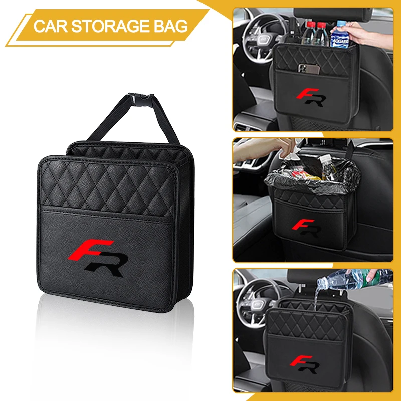 Автомобильный ящик для хранения на заднем сиденье, автомобильный органайзер, защитная подвесная сумка для хранения для Seat FR Leon Ibiza Altea 5f Mk2 Mk3 TARRACO, аксессуар