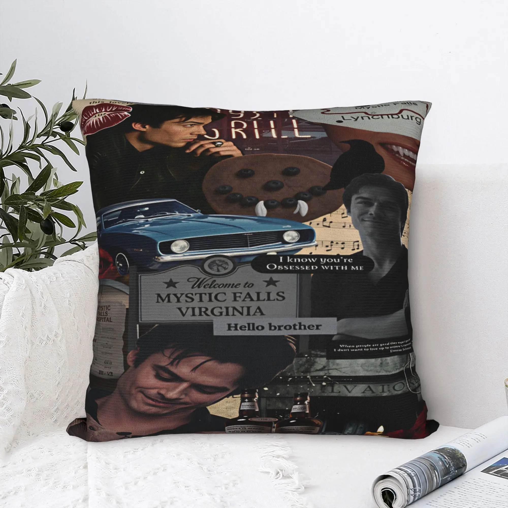 Ian Somerhalder Pillow Case  Fashion Pillow Cover Custom Pillowcases For Sofa Bedroom Home Decor