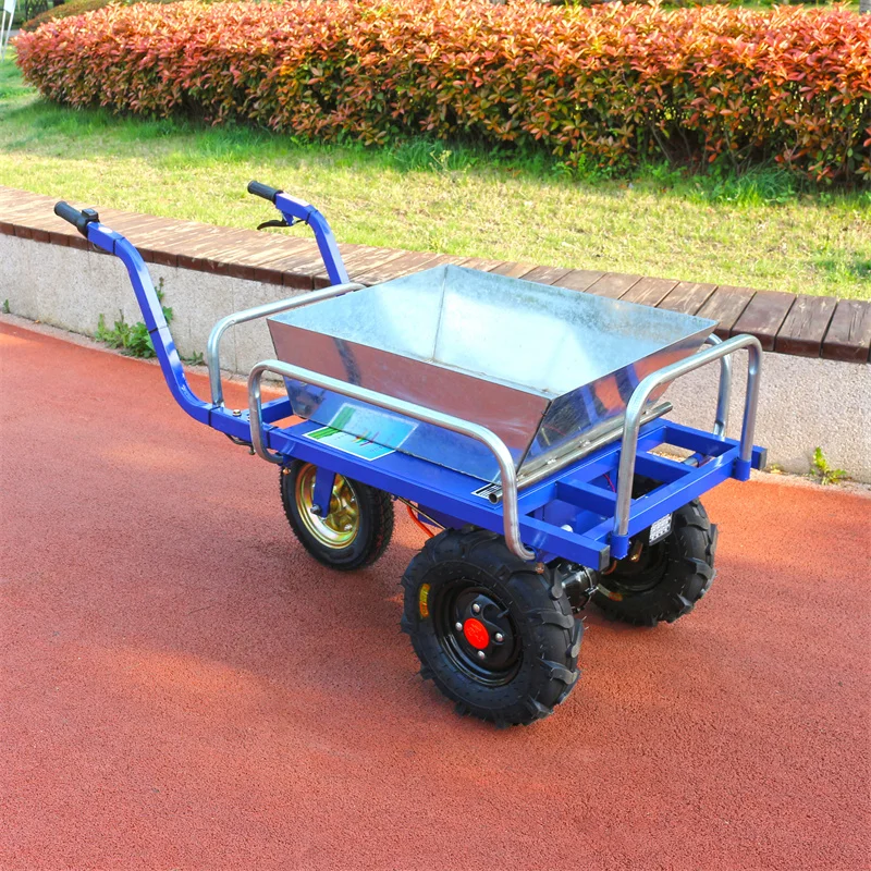 

Manufacturer Wholesale 48V20AH All Terrain Industrial Electric Three-Wheeled Cart Iron Material
