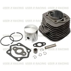 USERX Universal Motorcycle Cylinder Pistion Rings Gasket Set 2 stroke engine  47MM For 80cc Motorized Bicycle Bike